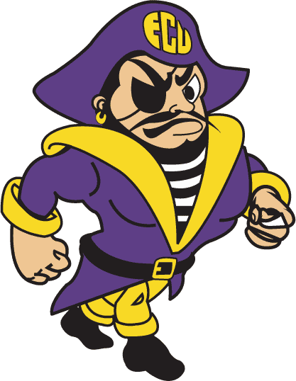 East Carolina Pirates 1999-Pres Mascot Logo vinyl decal